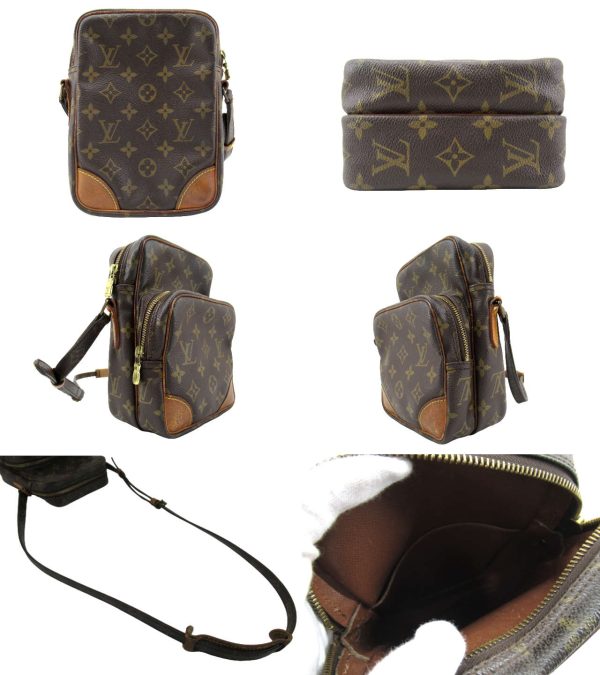 n49913 2 Louis Vuitton Monogram Amazon Crossbody Shoulder Bag Brown