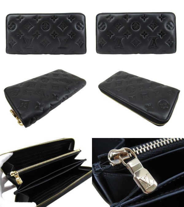 n49916 2 Louis Vuitton Zippy Wallet Long Wallet Noir