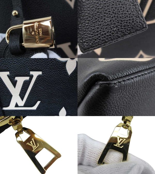 n49918 5 Louis Vuitton Bicolor Empreinte Grand Palais MM Handbag Black