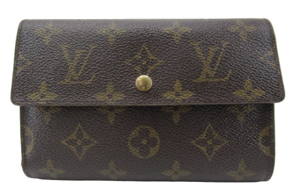 n49922 1 Louis Vuitton Monogram Porte Tresor Etuit Papier Wallet Brown