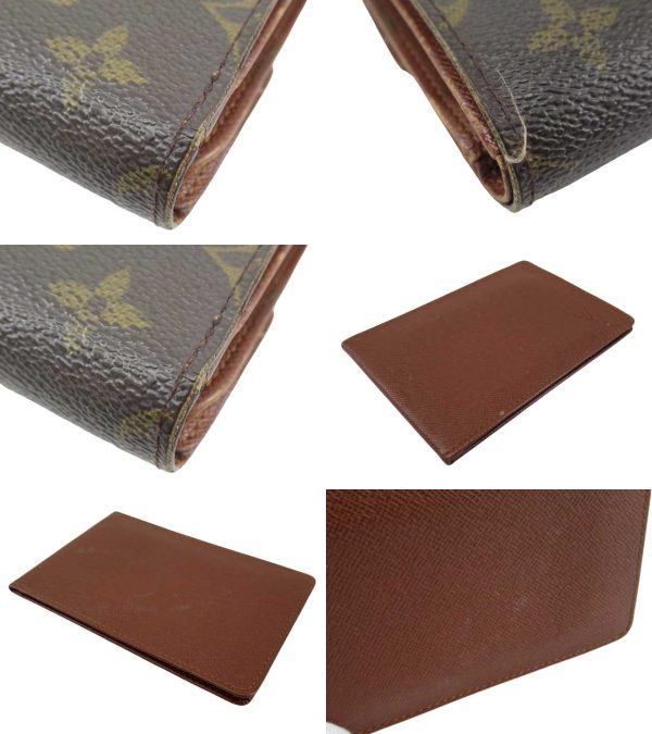 n49922 6 Louis Vuitton Monogram Porte Tresor Etuit Papier Wallet Brown