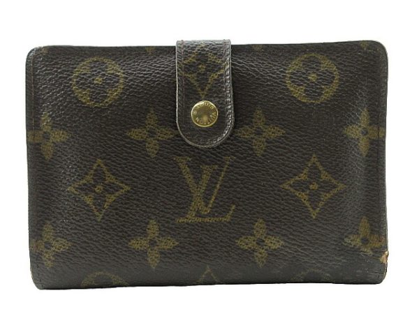 n49990 1 Louis Vuitton Monogram Portomone Viet Viennois Wallet Brown