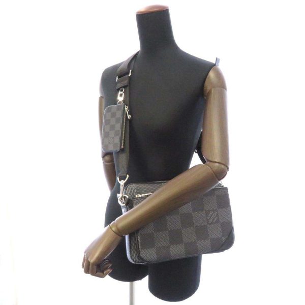 n50017 05 Louis Vuitton Shoulder Bag Damier Graphite 3D Trio Black