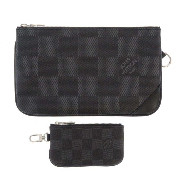 n50017 09 Louis Vuitton Shoulder Bag Damier Graphite 3D Trio Black