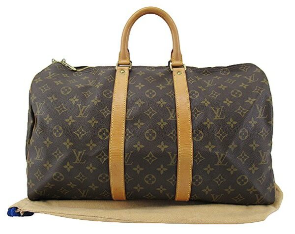 n50028 1 Louis Vuitton Monogram Keepall 45 Bag Brown