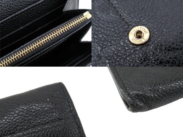 n50030 6 Louis Vuitton Empreinte Portefeuille Sara Long Wallet Noir