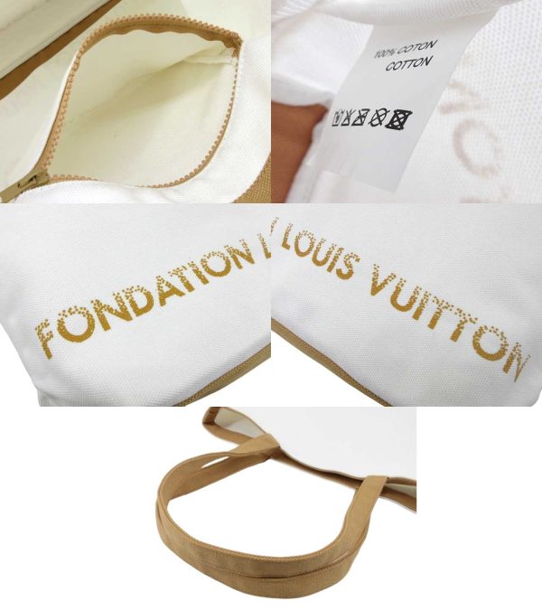 n50031 3 Louis Vuitton Fondation Tote Bag White