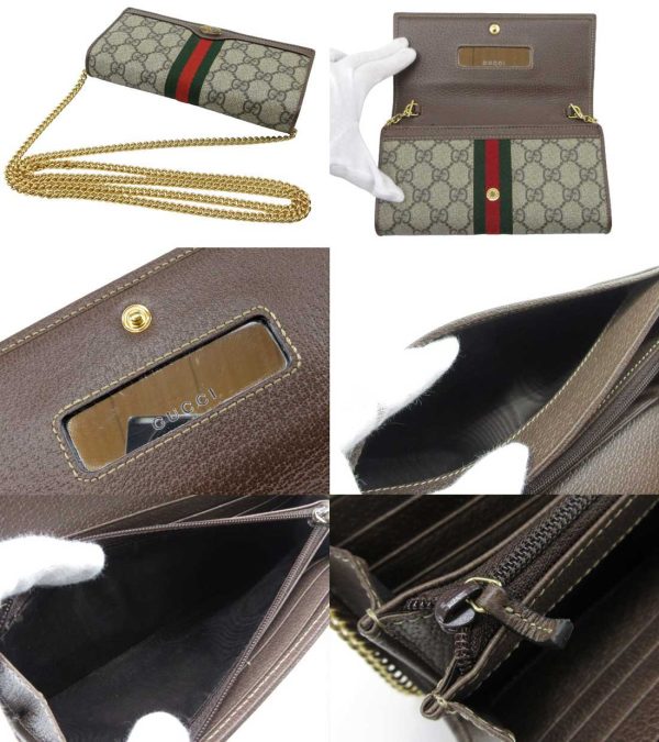 n50056 3 Gucci Offdia GG Supreme Long Wallet Beige