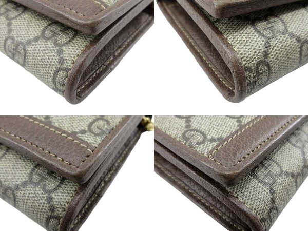 n50056 5 Gucci Offdia GG Supreme Long Wallet Beige