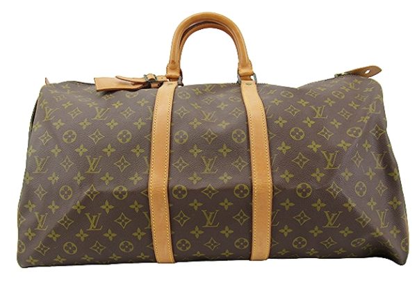 n50149 1 Louis Vuitton Monogram Keepall 55 Bag Brown