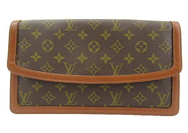 n50151 1 Louis Vuitton Monogram Pochette Dame GM Clutch Pouch Brown