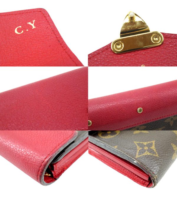 n50158 5 Louis Vuitton Monogram Portefeuille Pallas Long Wallet Threes