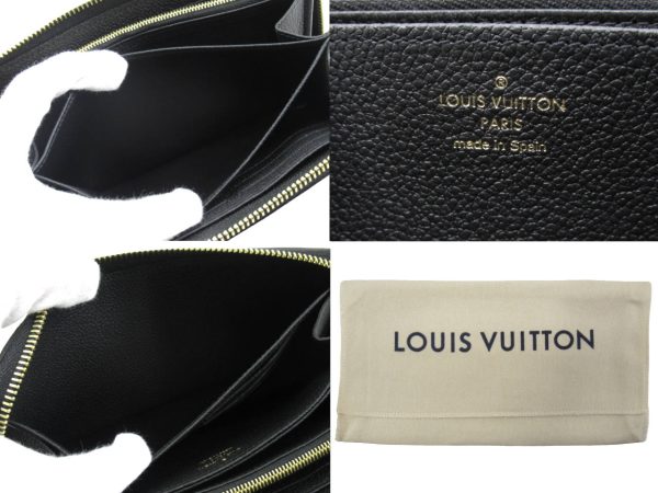 n50163 4 Louis Vuitton Empreinte Zippy Long Wallet Black