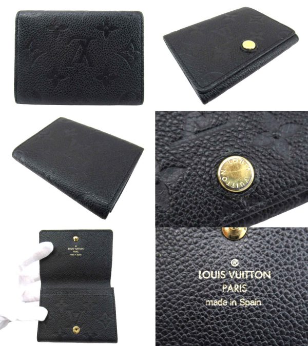 n50164 2 Louis Vuitton Empreinte Card Case Carte de Visite Noir