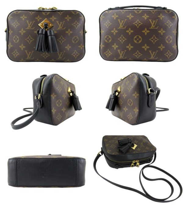 n50240 2 Louis Vuitton Monogram Saintonge Shoulder Bag Black