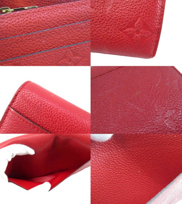 n50241 6 Louis Vuitton Monogram Empreinte Portefeuille Sara Long Wallet Threes