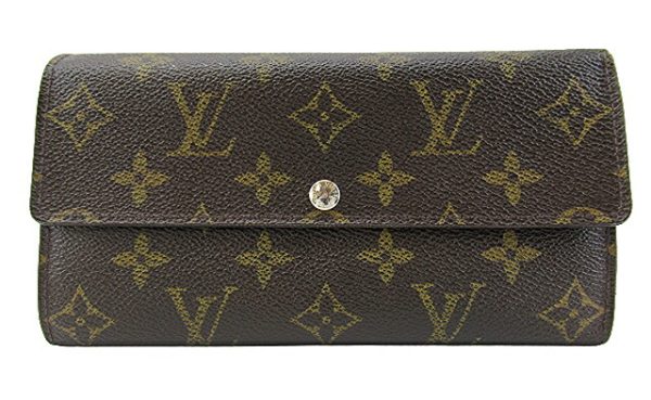 n50245 1 Louis Vuitton Monogram Portefeuille Sara Model Long Wallet Brown