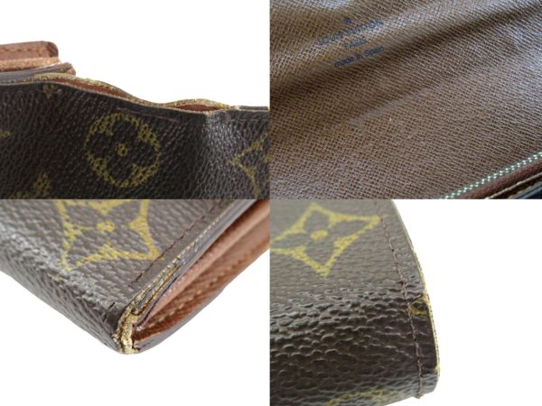 n50245 5 Louis Vuitton Monogram Portefeuille Sara Model Long Wallet Brown