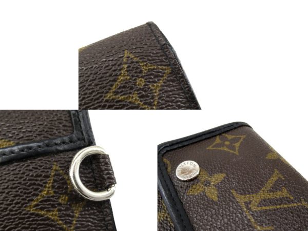 n50337 5 Louis Vuitton Monogram Macassar Portefeuille Long Wallet Brown Black