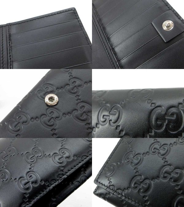 n50609 4 Gucci Guccisima Long Wallet Black