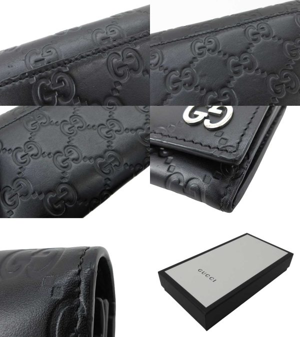 n50609 6 Gucci Guccisima Long Wallet Black