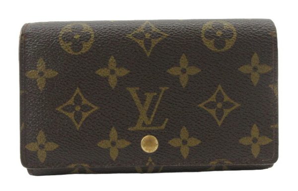 n50615 1 Louis Vuitton Monogram Portomone Vietresor Wallet Brown