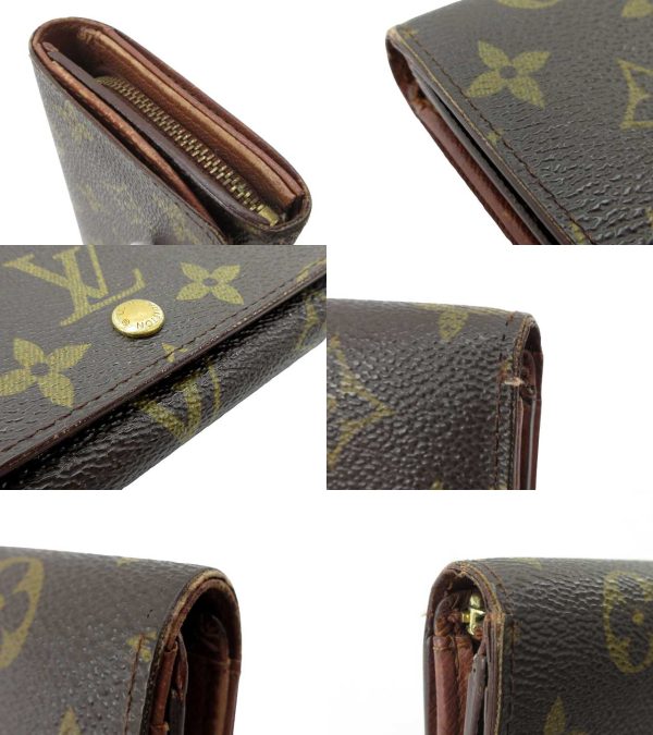 n50615 5 Louis Vuitton Monogram Portomone Vietresor Wallet Brown