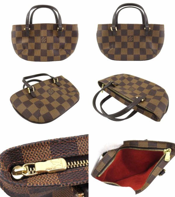 n50641 2 Louis Vuitton Damier Ebene Manosque GM HandBag Brown