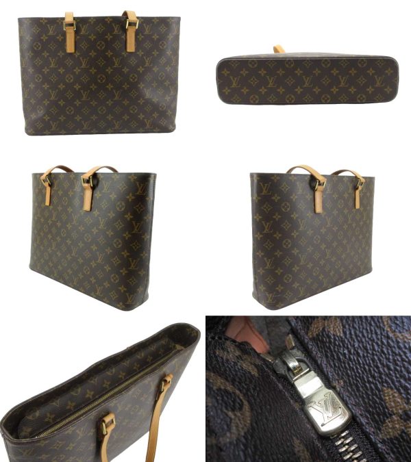 n50786 2 Louis Vuitton Monogram Luco Tote Bag Brown