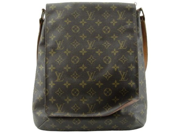 n50790 1 Louis Vuitton Monogram Musette Flap Shoulder Bag Brown