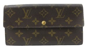 n50791 1 Louis Vuitton Portefeuille Lock Mini Trifold Wallet Leather Black