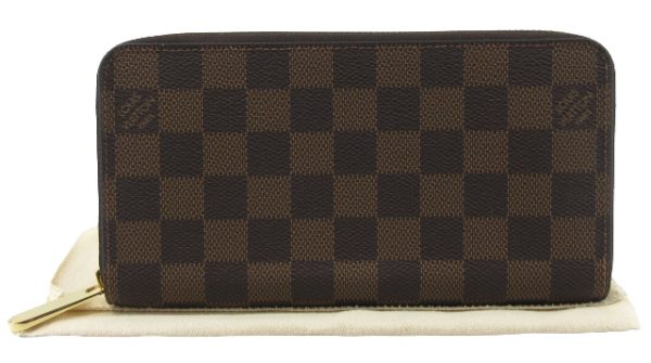 n50834 1 Louis Vuitton Zippy Wallet Damier Ebene Rose Ballerine