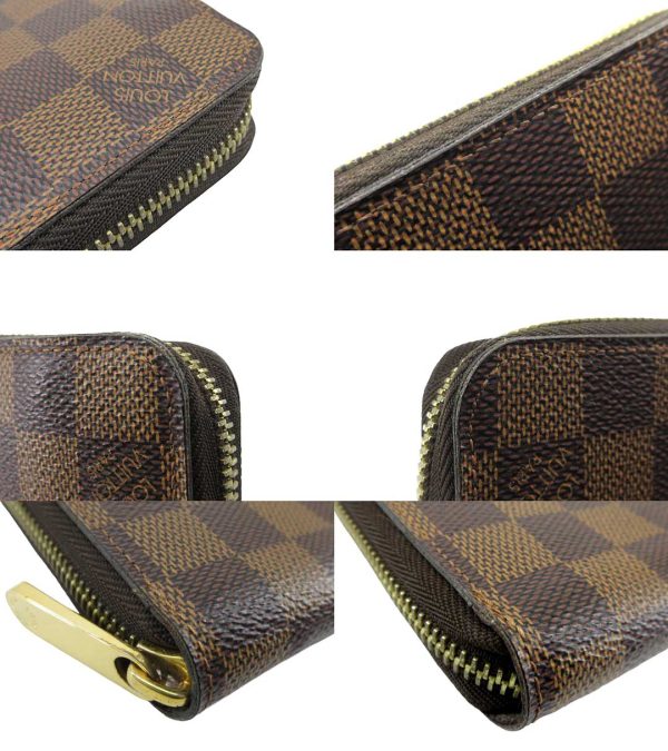 n50835 4 Louis Vuitton Zippy Wallet Damier Ebene Brown