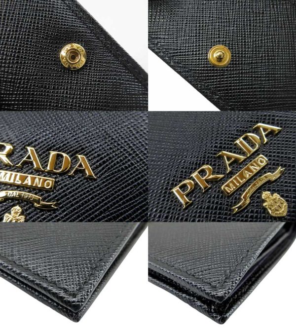 n50836 4 Prada Saffiano Wallet Black