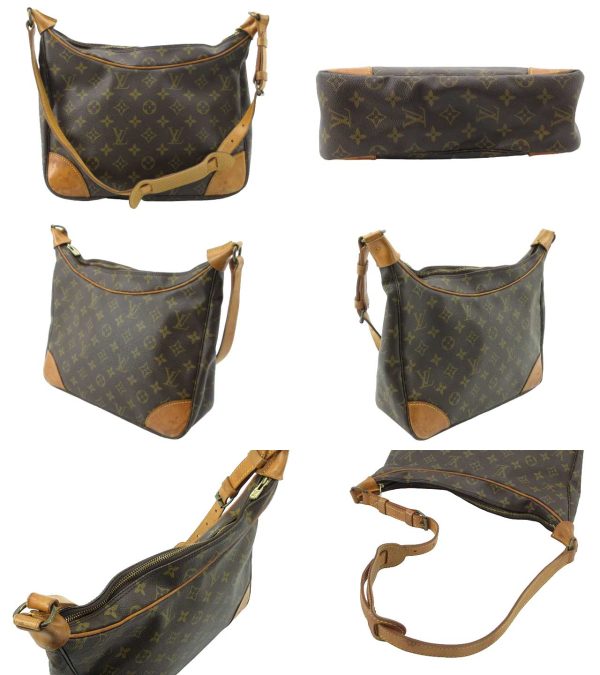 n50952 2 Louis Vuitton Monogram Boulogne 30 Shoulder Bag Brown