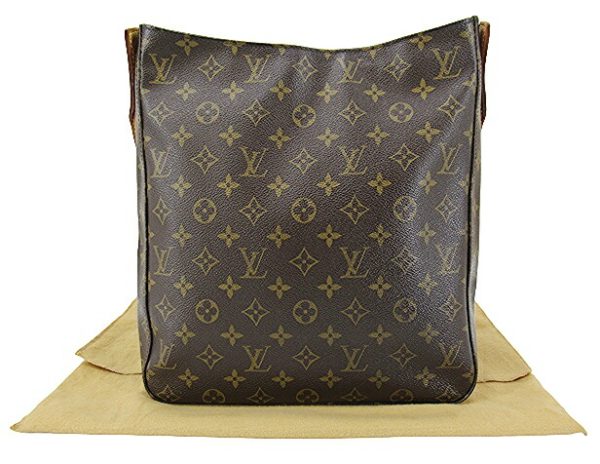 n50957 1 Louis Vuitton Monogram Looping GM Shoulder Tote Bag Brown