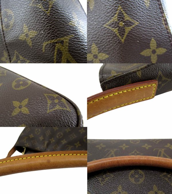 n50957 3 Louis Vuitton Monogram Looping GM Shoulder Tote Bag Brown