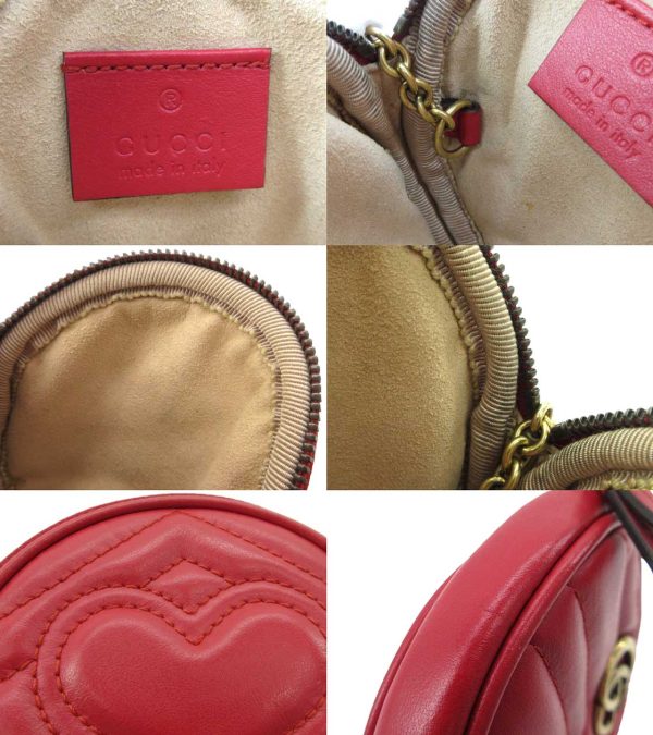 n51023 3 Gucci GG Marmont Coin Red