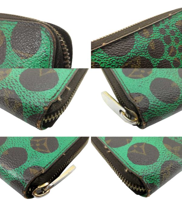 n51027 5 Louis Vuitton Yayoi Kusama Pumpkin Dot Zippy Long Wallet