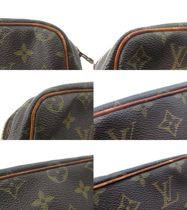 n51028 6 Louis Vuitton Monogram Compiegne 28 Clutch Brown