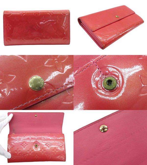 n51029 2 Louis Vuitton Monogram Vernis Portefeuille Sara Long Wallet