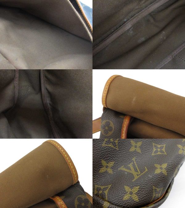 n51078 5 Louis Vuitton Monogram Saumur 35 Shoulder Bag Brown