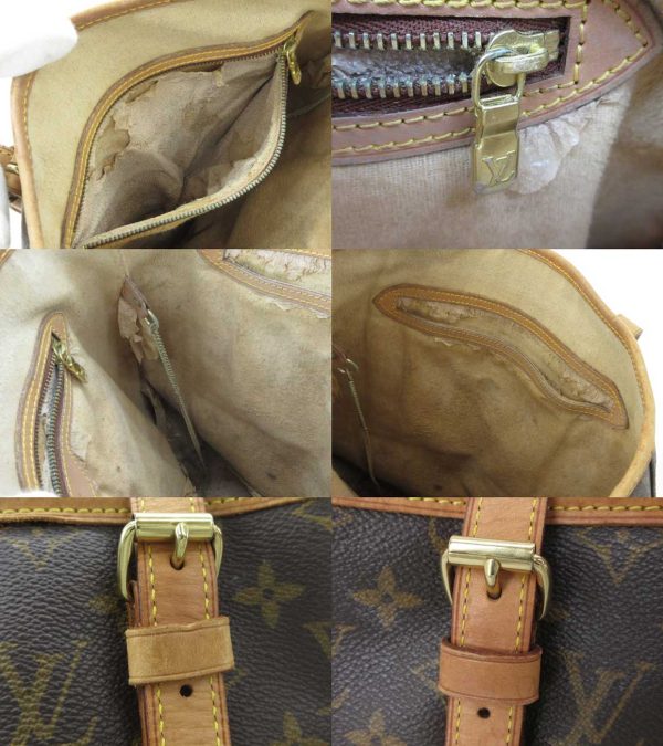 n51081 3 Louis Vuitton Monogram Bucket GM Shoulder Tote Bag Brown