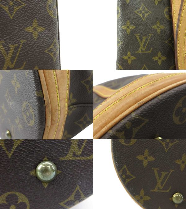 n51081 7 Louis Vuitton Monogram Bucket GM Shoulder Tote Bag Brown