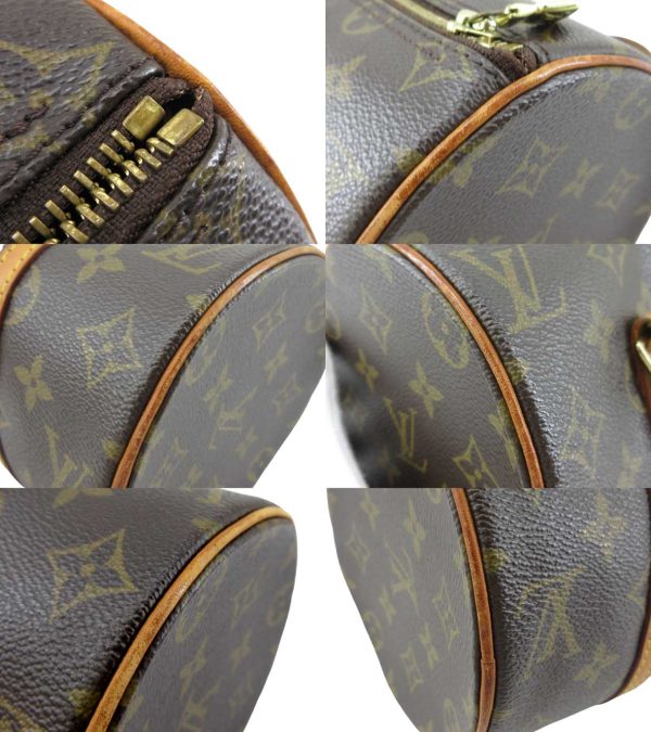 n51208 5 Louis Vuitton Monogram Papillon 26 Cylindrical Handbag Brown