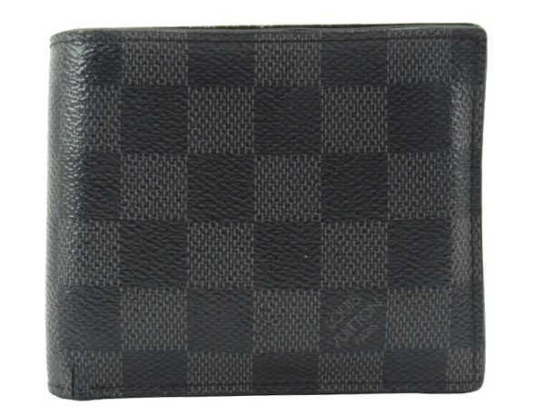 n51296 1 Louis Vuitton Damier Graphite Portefeuille Marco NM Wallet Black