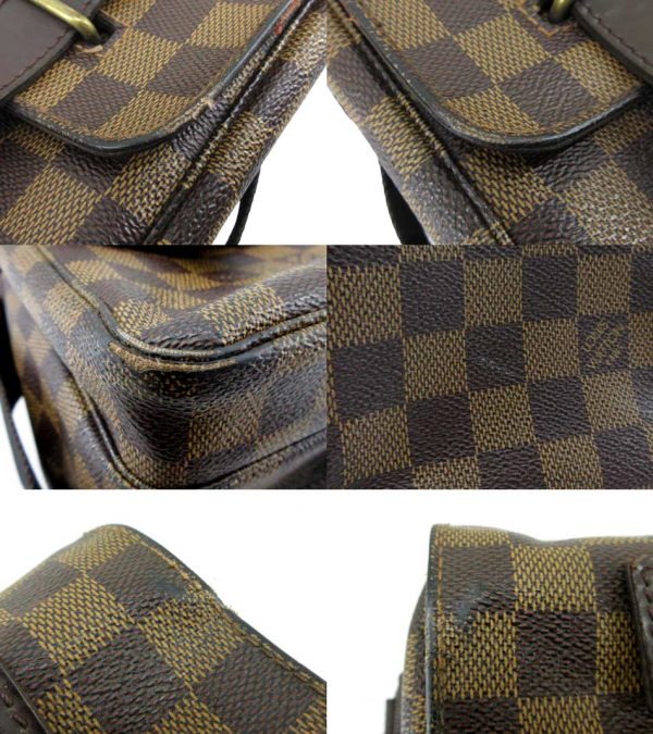 n51406 10 Louis Vuitton Damier Hebene Broadway Flap Crossbody Shoulder Bag Brown