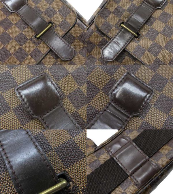 n51406 7 Louis Vuitton Damier Hebene Broadway Flap Crossbody Shoulder Bag Brown