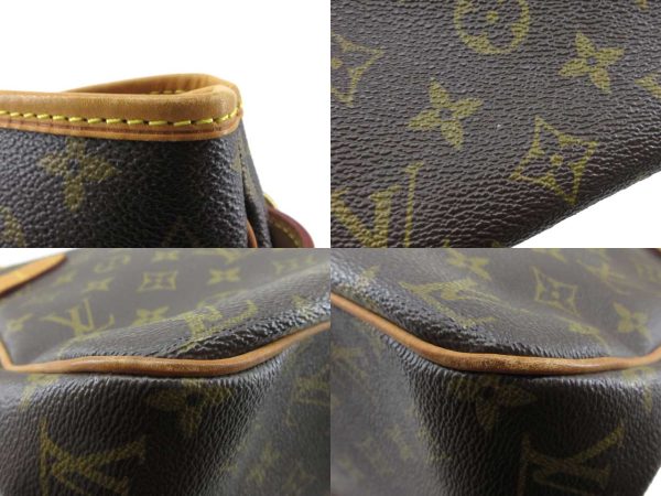 n51407 7 Louis Vuitton Monogram Batignolles Horizontal Shoulder Tote Bag Brown