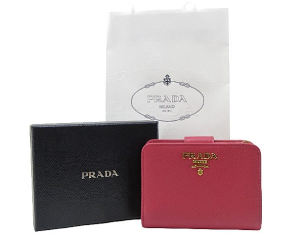 n51539 1 Prada Saffiano Wallet Pink